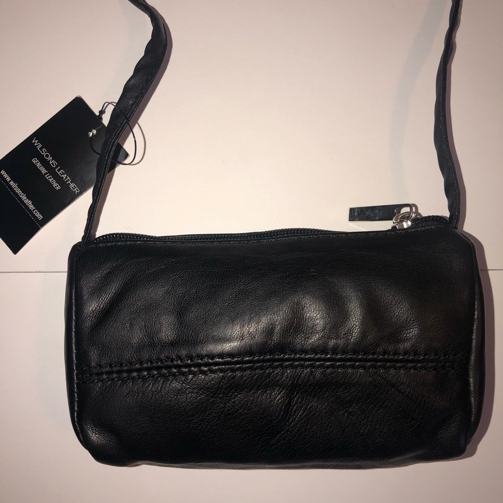 Black leather small crossover